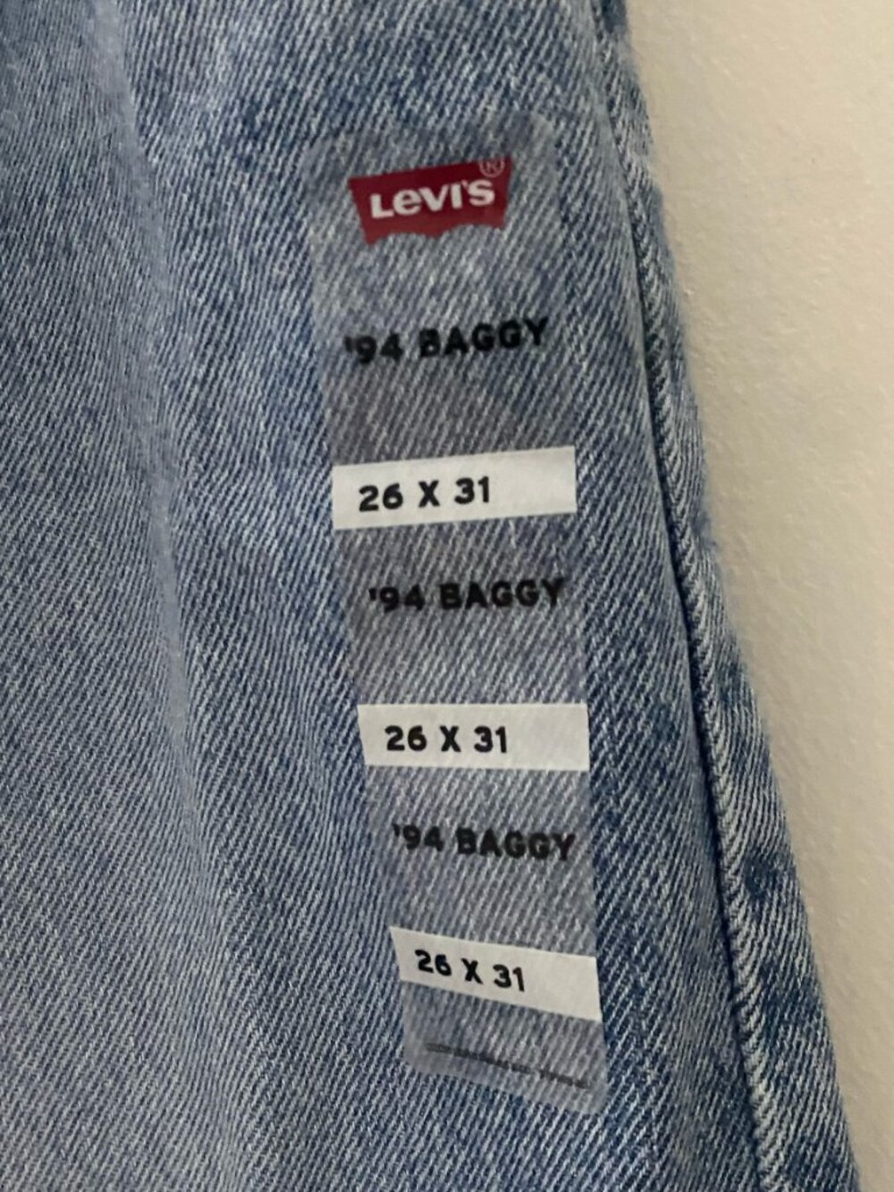 Levi's 94 Baggy Women's Jeans Size 26 NWOT - Picture 5 of 5